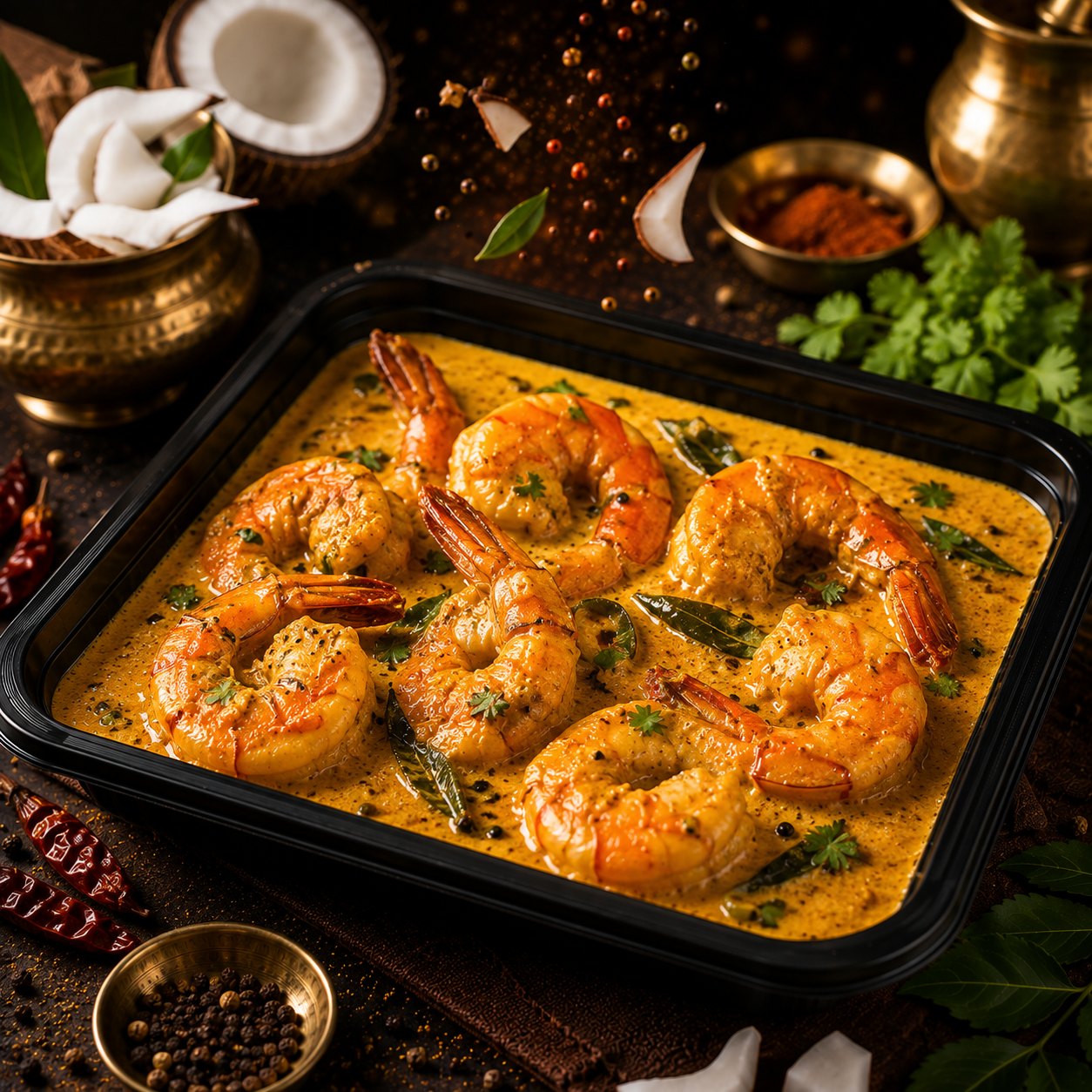Jumbo Prawn coconut curry